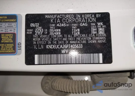 2023 Kia Seltos Nightfall Edition from USA, damaged, VIN KNDEUCA26P7405633